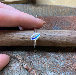 Groatie Buckie Enamelled Silver Ring FER 2