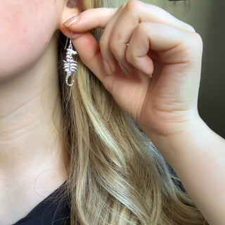 Seahorse Silver Earrings FE 17