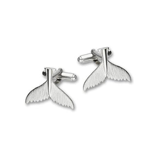 Humpback Whale Fluke Silver Cufflinks FCL 1