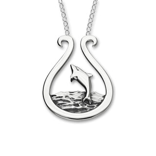 Dolphin Silver Necklet FN 8