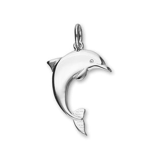 Dolphin Silver Charm C112