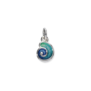 Spiral Shell Silver Charm EC27