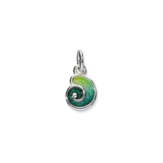 Spiral Shell Silver Charm EC27