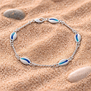 Groatie Buckie Enamelled Small Silver Bracelet FEBL 1