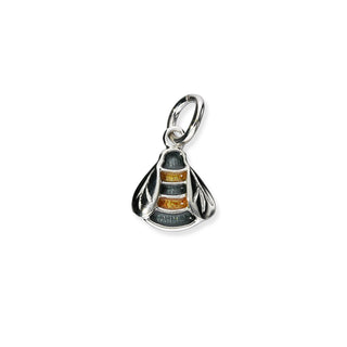 Bee Enamelled Silver Charm FEC 4