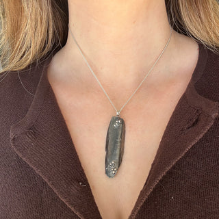 Orkney Spoots Oxidised Silver Pendant FP54