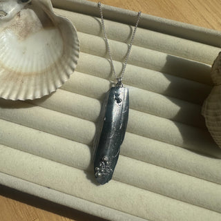 Orkney Spoots Oxidised Silver Pendant FP54
