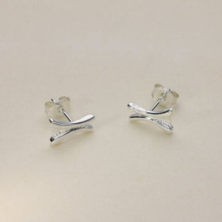 Sterling Silver Stud Earrings JDE32