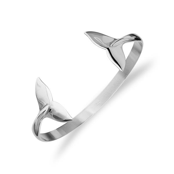 Orca Fluke Silver Bangle FBG 3