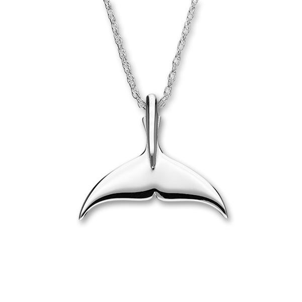 Bottlenose Dolphin Fluke Silver Pendant FP 1 - P