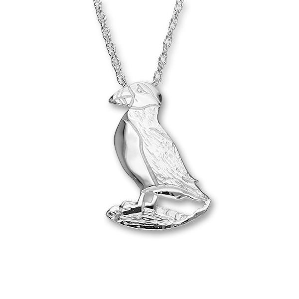 Puffin Silver Pendant FP 12 - P