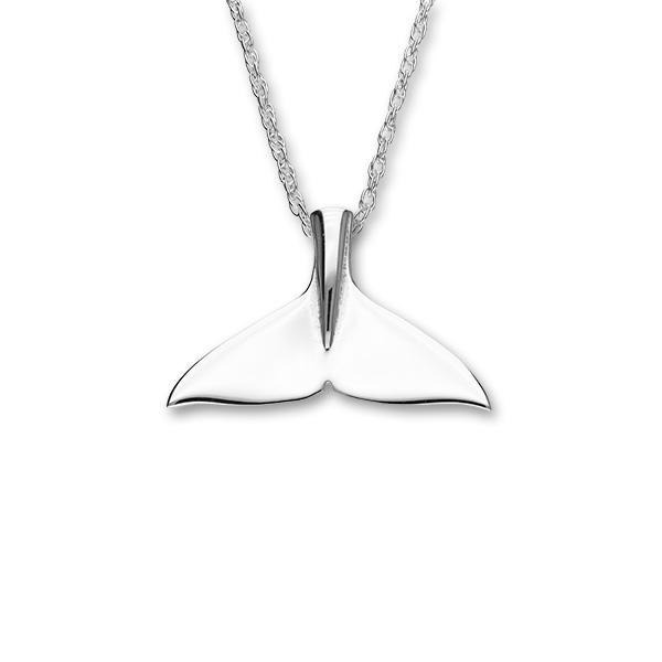 Orca Fluke Silver Pendant FP 22 - P