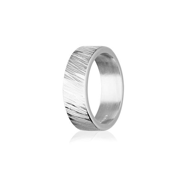 Fire & Ice Silver Ring FR 19 | Fluke Jewellery